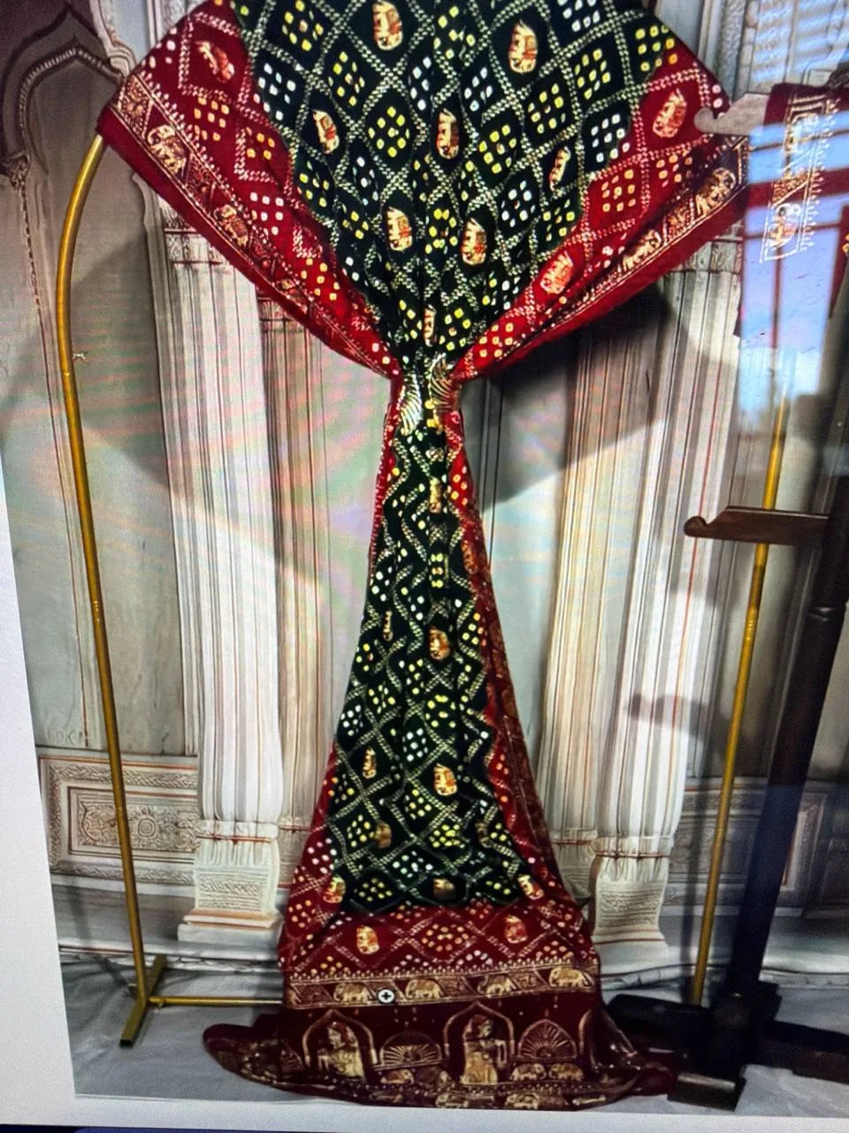 Gaji Silk Bandhani Garchola Saree