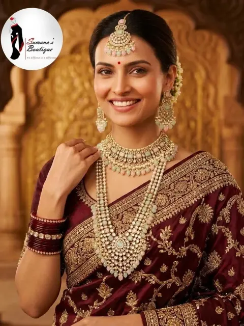Mint Pearl Layered Jewelry Set