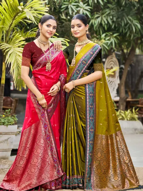 Ruby Pink Soft Silk Saree