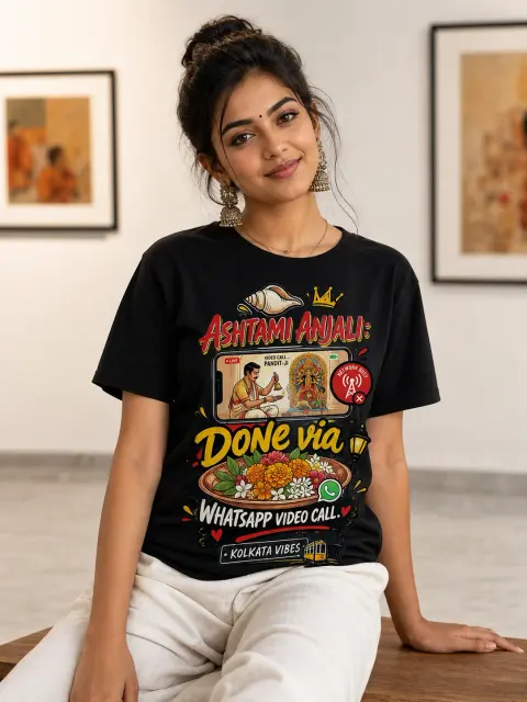 Ashtami Anjali via WhatsApp Video Call Vibe Shirt