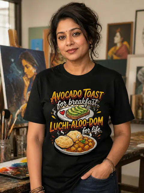Avocado Toast, Luchi Aloo Dum for Life Vibe Shirt