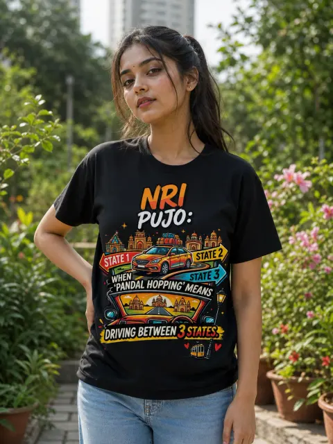 Pandal Hopping on Google Maps Vibe Shirt