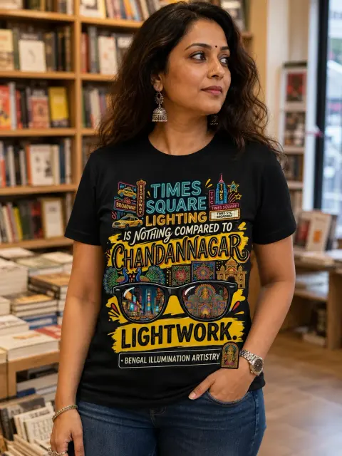 Times Square vs. Chandannagar: Light Work Vibe Shirt