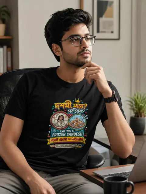 Dashami, Frozen Sandesh, Home Alone Vibe Shirt