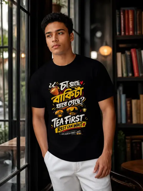 Chaa, Tea First; Rest Can Wait Vibe Shirt