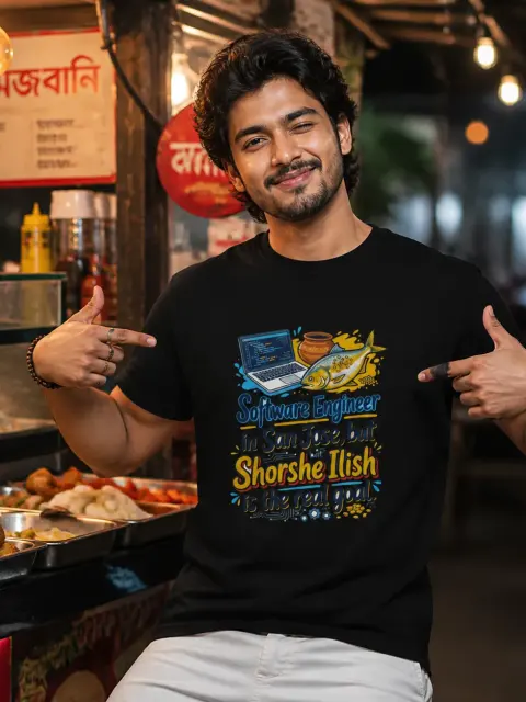 San Jose Engineer, Shorshe Ilish Is the Real Goal Vibe Shirt
