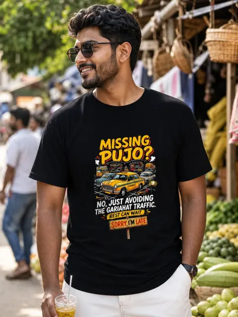 Missing Pujo, Avoiding Gariahat Traffic Vibe Shirt
