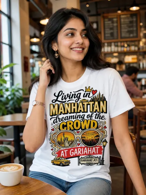 Manhattan Dreaming of Gariahat Crowd Vibe Shirt