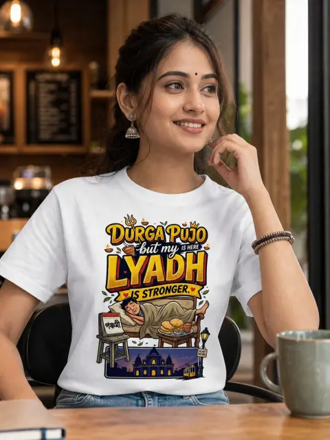 Durga Pujo Here, but Lyadh Is Stronger Vibe Shirt