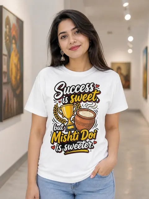 Success Is Sweet, Mishti Doi Is Sweeter Vibe Shirt