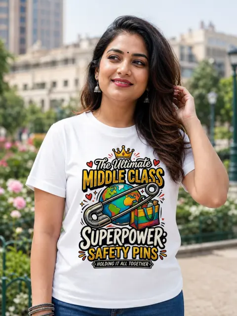 Middle-Class Superpower: Safety Pins Vibe Shirt