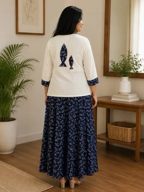 Hakoba Jacket Handloom Cotton Dress