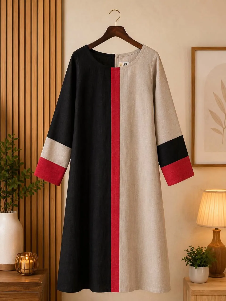 Jute Linen Designer Dress