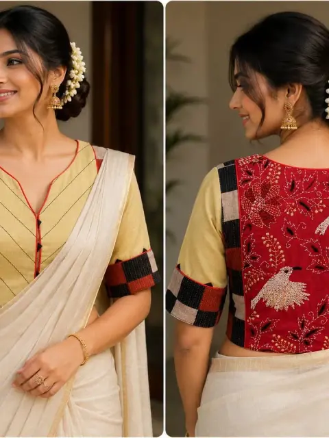 Kantha Embroidery Embroidered Applique Work Blouse