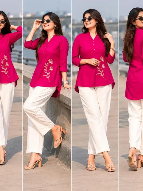 Cotton Slub Long Shirt