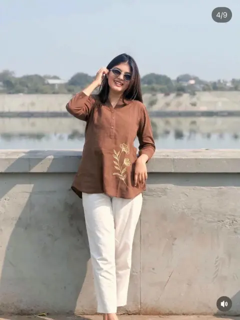 Cotton Slub Long Shirt