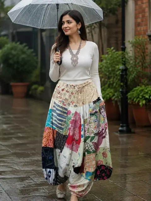 Baul Patchwork Harem Pants