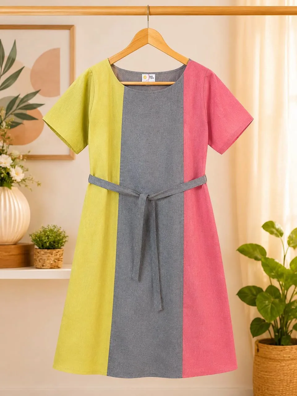 Midi Handloom Cotton Dress