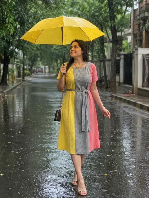 Midi Handloom Cotton Dress
