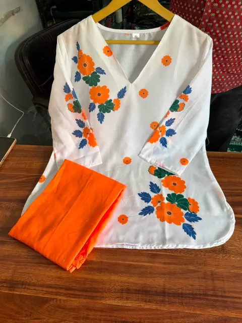Embroidered Cotton Co-Ord Set