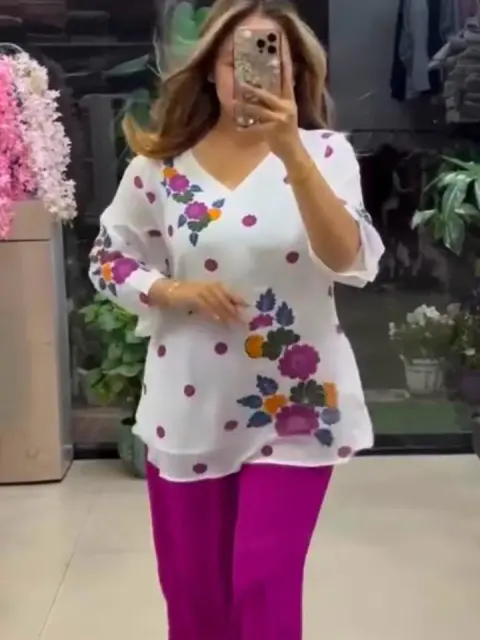 Embroidered Cotton Co-Ord Set