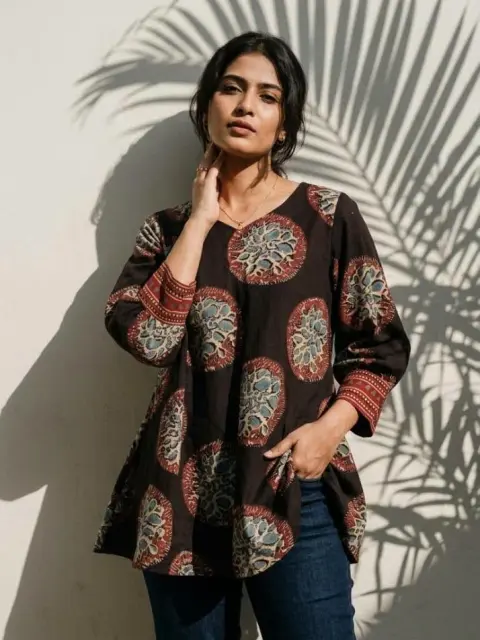 Handblock Print Cotton Top
