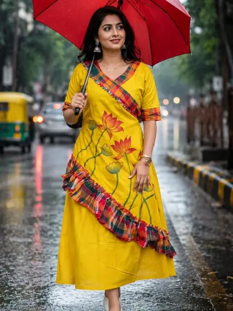 Handblock Print Cotton Dress