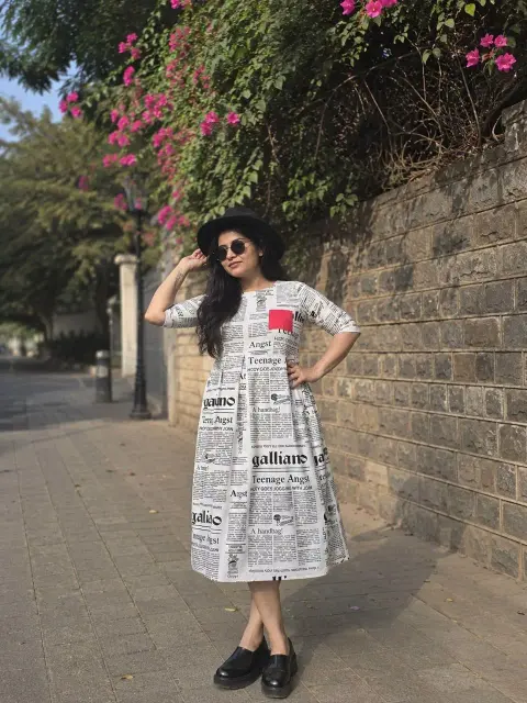 Jute Pocket Midi Cotton Dress