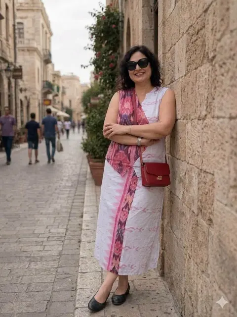 Pencil Skirt Pochampally Skirt Set